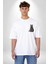 Safari Kedi Şal Eşarp Beyaz Oversize Kadın Erkek Ön ve Sırt Baskılı T-Shirt 5