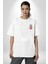 Asla Asla Deme Beyaz Oversize Kadın Erkek Ön ve Sırt Baskılı T-Shirt 5
