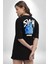 Birlikte Kal Siyah Oversize Kadın Erkek Ön ve Sırt Baskılı T-Shirt 3