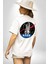 Nasa Apollo Programı Beyaz Oversize Kadın Erkek Ön ve Sırt Baskılı T-Shirt 4