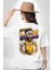 Anthony Davis Basketbol Lakers Beyaz Oversize Kadın Erkek Ön ve Sırt Baskılı T-Shirt 4