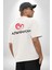 Azerbaycan Seviyorum I Love Azarbaycan Beyaz Oversize Kadın Erkek Ön ve Sırt Baskılı T-Shirt 2