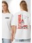 Istanbul Kız Kulesi Türkiye Beyaz Oversize Kadın Erkek Ön ve Sırt Baskılı T-Shirt 1