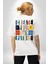 Geleçeği Seninle Planlayalım Beyaz Oversize Kadın Erkek Ön ve Sırt Baskılı T-Shirt 2