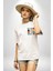 Geleçeği Seninle Planlayalım Beyaz Oversize Kadın Erkek Ön ve Sırt Baskılı T-Shirt 3