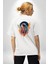 Bulutlar Astronot Uzay Beyaz Oversize Kadın Erkek Ön ve Sırt Baskılı T-Shirt 4