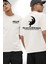 Korku Filmi Birdaha Uyku Uyuyamayacaksın Beyaz Oversize Kadın Erkek Ön ve Sırt Baskılı T-Shirt 1