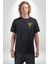Spor Eşofman Takımı Sarı Kedi Insan Siyah Oversize Kadın Erkek Ön ve Sırt Baskılı T-Shirt 4