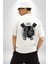 Darth Vader Star Wars Araba Motoru Güçlendir Beyaz Oversize Kadın Erkek Ön ve Sırt Baskılı T-Shirt 4