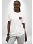 Japon Sokak Yarış Kralı Beyaz Oversize Kadın Erkek Ön ve Sırt Baskılı T-Shirt 5