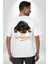 Rottweiler Sevgisi Beyaz Oversize Kadın Erkek Ön ve Sırt Baskılı T-Shirt 2