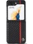 Samsung Galaxy Z Flip6 5g Kırmızı Dikey Çizgili Alüminyum Pu (Yurt Dışından) 2