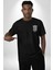 Yarım Insan Yarım Leopar Mutant Leopar Kral Siyah Oversize Kadın Erkek Ön ve Sırt Baskılı T-Shirt 2
