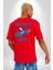 Do It Later Stitch Biberon Animasyon Kırmızı Oversize Kadın Erkek Ön ve Sırt Baskılı T-Shirt 4