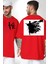 Ruh Emici Harry Potter Kırmızı Oversize Kadın Erkek Ön ve Sırt Baskılı T-Shirt 1
