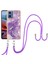 Motorola Moto G34 Tampon Mermer Crossbody Kordon Askısı Yumuşak (Yurt Dışından) 1