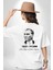 Atatürk 10 Kasım Anma Beyaz Oversize Kadın Erkek Ön ve Sırt Baskılı T-Shirt 2