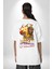 Basketbol Shaquille Oneal Star Ateş Topu Beyaz Oversize Kadın Erkek Ön ve Sırt Baskılı T-Shirt 4