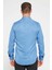 Slim Fit Uzun Kollu Kolay Ütü Teri Emen Nefes Alan Doku Kravatlık Dört Mevsim Indigo Erkek Gömlek 5