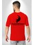 Korku Filmi Birdaha Uyku Uyuyamayacaksın Kırmızı Oversize Kadın Erkek Ön ve Sırt Baskılı T-Shirt 2
