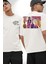Game Of Thrones Gta Tasarımı Beyaz Oversize Kadın Erkek Ön ve Sırt Baskılı T-Shirt 1