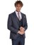 Ekose Ceketli Slim Fit Lacivert Erkek Takım Elbise - Wessi 4