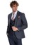 Ekose Ceketli Slim Fit Lacivert Erkek Takım Elbise - Wessi 5