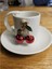 Kirazlı Kahve Fincanı ve Kadeh Set 3