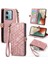 Xiaomi Redmi Note 13 4gile Uyumlu Cüzdan Kılıf Geometrik Kabartmalı Pu Deri Kickstand Kart Yuvaları Flip Folyo Kapak (Yurt Dışından) 1