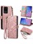 Samsung Galaxy S20 Ultraile Uyumlu Cüzdan Kılıf Geometrik Kabartmalı Pu Deri Kickstand Kart Yuvaları Flip Folyo Kapak (Yurt Dışından) 1