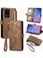 Samsung Galaxy S20 Ultraile Uyumlu Cüzdan Kılıf Geometrik Kabartmalı Pu Deri Kickstand Kart Yuvaları Flip Folyo Kapak (Yurt Dışından) 1