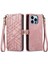 iPhone 13 Pro Maxile Uyumlu Cüzdan Kılıf Geometrik Kabartmalı Pu Deri Kickstand Kart Yuvaları Flip Folyo Kapak (Yurt Dışından) 1