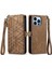 iPhone 13 Pro Maxile Uyumlu Cüzdan Kılıf Geometrik Kabartmalı Pu Deri Kickstand Kart Yuvaları Flip Folyo Kapak (Yurt Dışından) 1