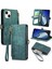 iPhone 15 Plusile Uyumlu Cüzdan Kılıf Geometrik Kabartmalı Pu Deri Kickstand Kart Yuvaları Flip Folyo Kapak (Yurt Dışından) 1