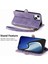 iPhone 15 Plusile Uyumlu Cüzdan Kılıf Geometrik Kabartmalı Pu Deri Kickstand Kart Yuvaları Flip Folyo Kapak (Yurt Dışından) 5