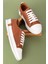 Içi Dışı Deri Hafif Converse Tarz Ayakkabı USL.2136 - Taba - 38 2