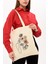 GiftBagsflowers&womans Designed Tote Natural Doğal Pamuk Kanvas Bez Çanta 2