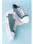 Içi Dışı Deri Hafif Converse Tarz Ayakkabı USL.2136 - Mavi - 41 3