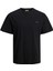 Jack & Jones Jcoclassıc Twill Bisiklet Yaka Siyah Erkek Tshirt 12240266 V1 2