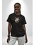 Red Cloud Kedi Hintli Siyah Oversize Kadın Erkek Ön Orta Minimal Baskılı T-Shirt 5