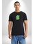 Bu Benim Sırrım Her Zaman Kızgınım Siyah Oversize Kadın Erkek Ön Orta Minimal Baskılı T-Shirt 3