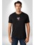 Asla Asla Deme Siyah Oversize Kadın Erkek Ön Orta Minimal Baskılı T-Shirt 3