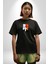 My Hero Academia Boku Anime Siyah Oversize Kadın Erkek Ön Orta Minimal Baskılı T-Shirt 4