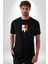 My Hero Academia Boku Anime Siyah Oversize Kadın Erkek Ön Orta Minimal Baskılı T-Shirt 5