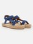 Yula Indigo Mavi Kadın Espadril Sandalet 2