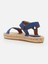 Yula Indigo Mavi Kadın Espadril Sandalet 3