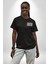 Positive Enerji Emoji Gülen Surat Siyah Oversize Kadın Erkek Ön ve Sırt Baskılı T-Shirt 2