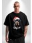 Yeni Yıl Noel Rottweiler Pamuklu Bisiklet Yaka Kadın Erkek Oversize Boyfriend Dijital Baskılı Siyah T-Shirt 5