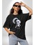 Japon Anime Baruto Momoshiki Pamuklu Bisiklet Yaka Kadın Erkek Oversize Boyfriend Dijital Baskılı Siyah T-Shirt 5