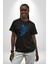 Basketbol Mars Uzay Smaçı Pamuklu Bisiklet Yaka Kadın Erkek Oversize Boyfriend Dijital Baskılı Siyah T-Shirt 2
